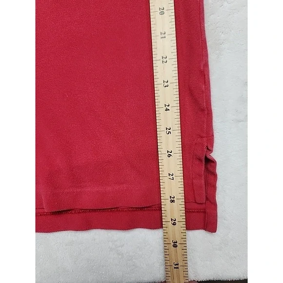 Ralph Lauren Polo shirt Men's XXL Red With Navy Pony - Picture 4 of 6